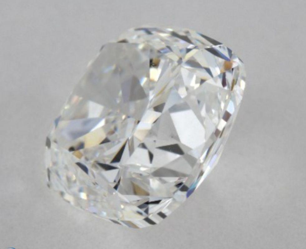 3,05 Karat natürlicher loser Diamant im Kissenschliff F / SI1 GIA zertifiziert   für Damen oder Herren im Angebot