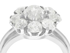 3.05 Carat Diamond and Palladium Cocktail Engagement Ring