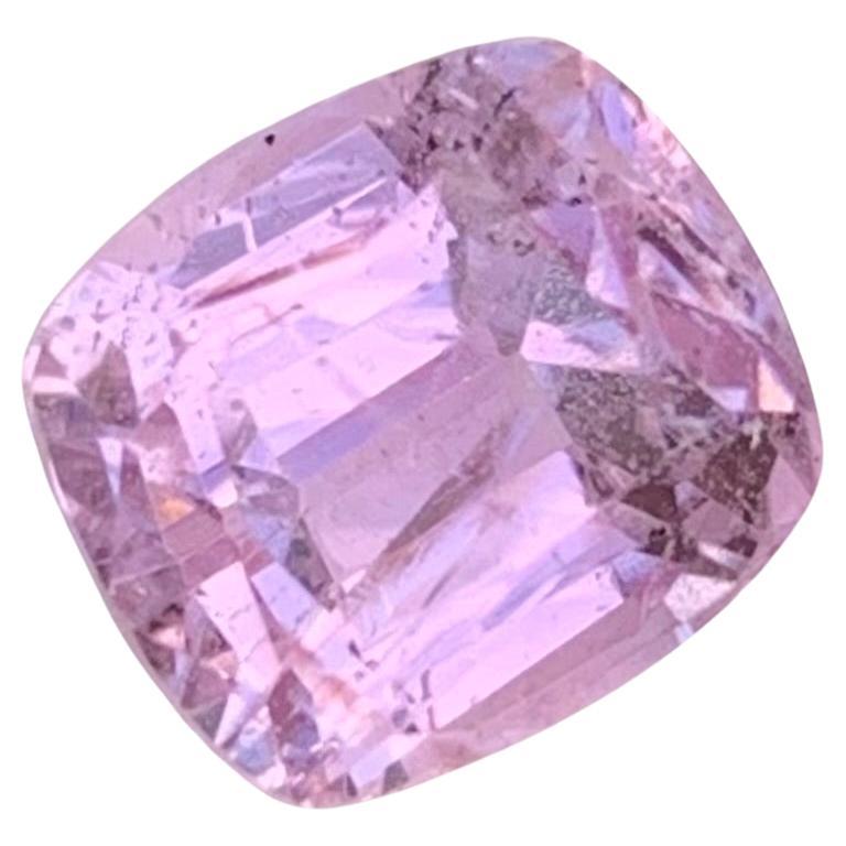 3.05 Carat Natural Loose Pink Kunzite Cushion Shape Gem For Jewellery Making