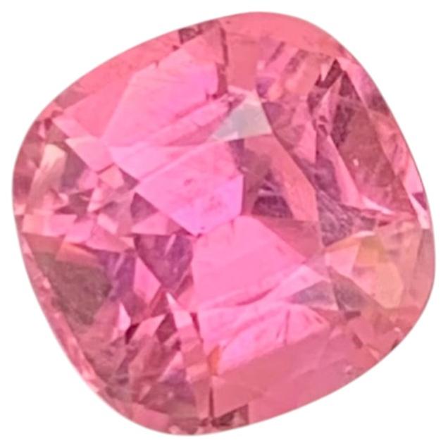 3.05 Carat Natural Loose Pink Tourmaline Cushion Cut Gemstone (Tourmaline rose en vrac, taille coussin)