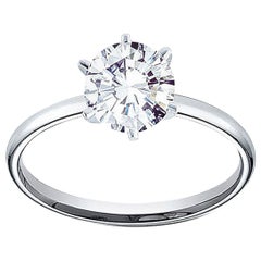 3.05 Carat Round Brilliant Cut E SI2 Diamond in 14 Karat White Gold Setting