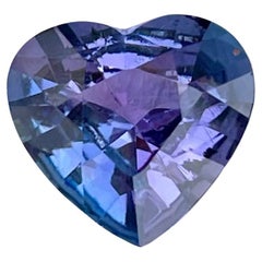 3.05 Carats Heart Shaped Blue Tanzanite Stone Natural Tanzanian Gemstone