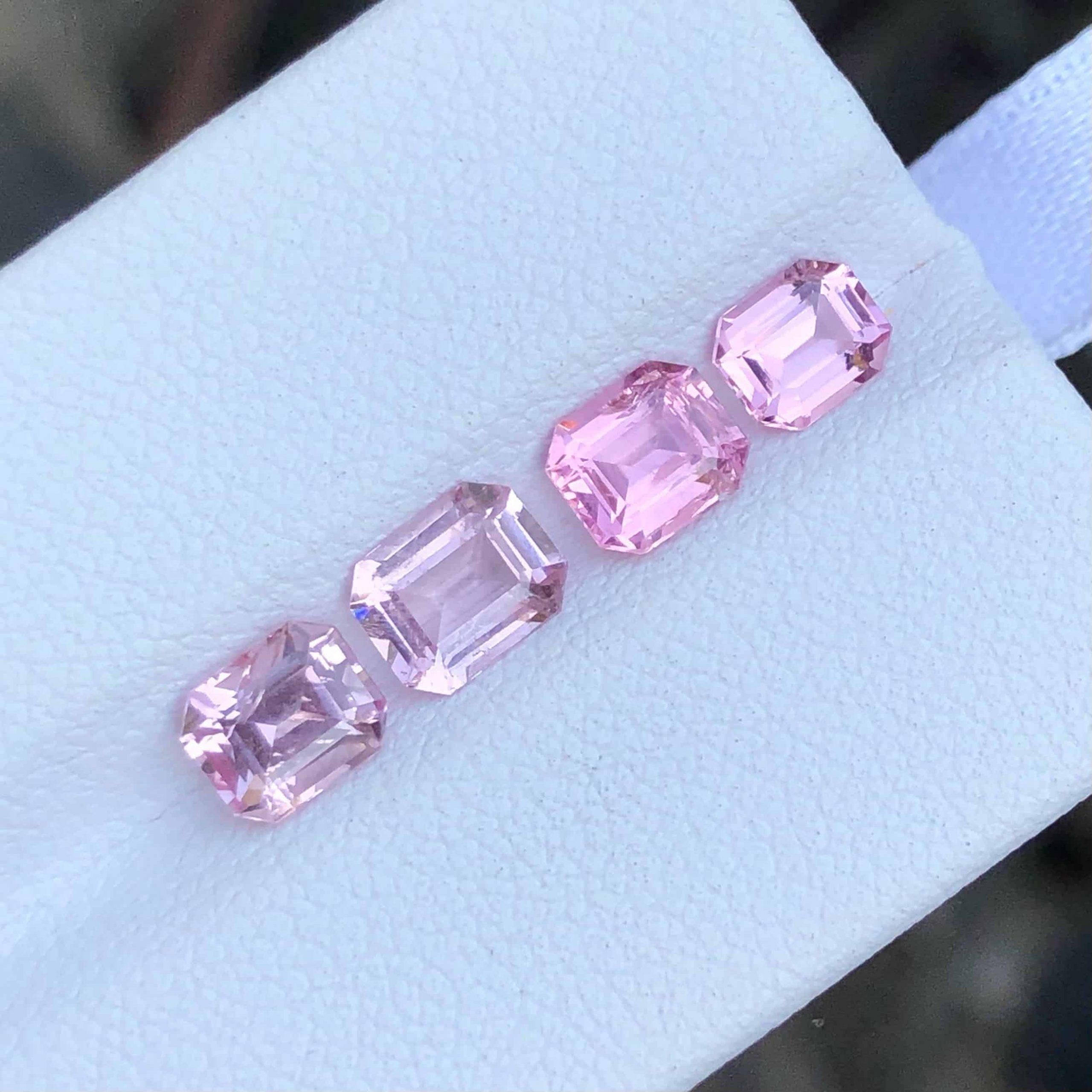 Mixed Cut 3.05 Carats Natural Pink Spinel For Jewelry Set Loose Gemstones From Tajikistan For Sale