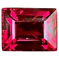 3.05 carats Red Spinel Stone Baguette Cut Natural Gemstone from Burma