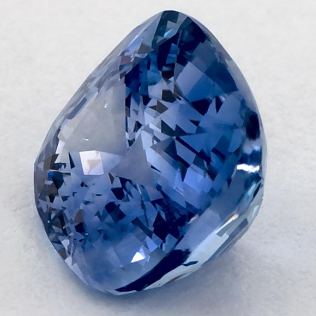 Donna 3.05 carati di zaffiro blu a cuscino, gemma sfusa in vendita