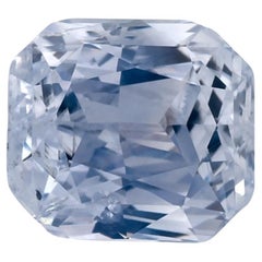 Pierre précieuse taille octogonale saphir bleu 3.05 carat