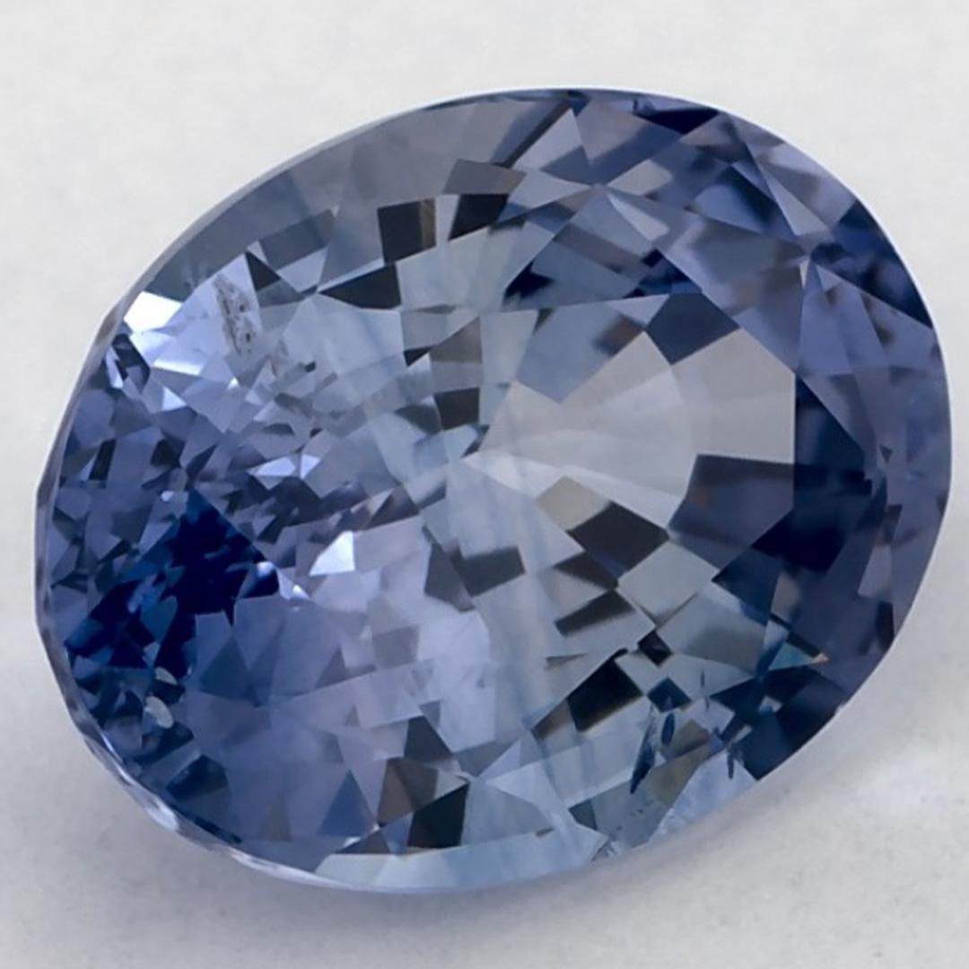 3.05 Karat Blauer Saphir Oval Loser Edelstein (Ovalschliff) im Angebot