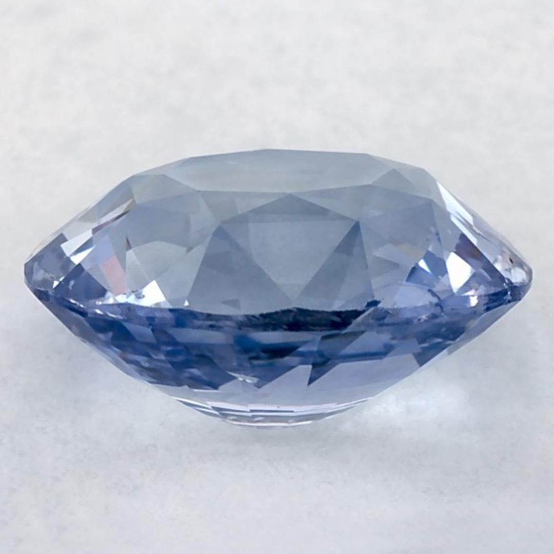 3.05 Ct Blue Sapphire Oval Loose Gemstone In New Condition For Sale In Fort Lee, NJ