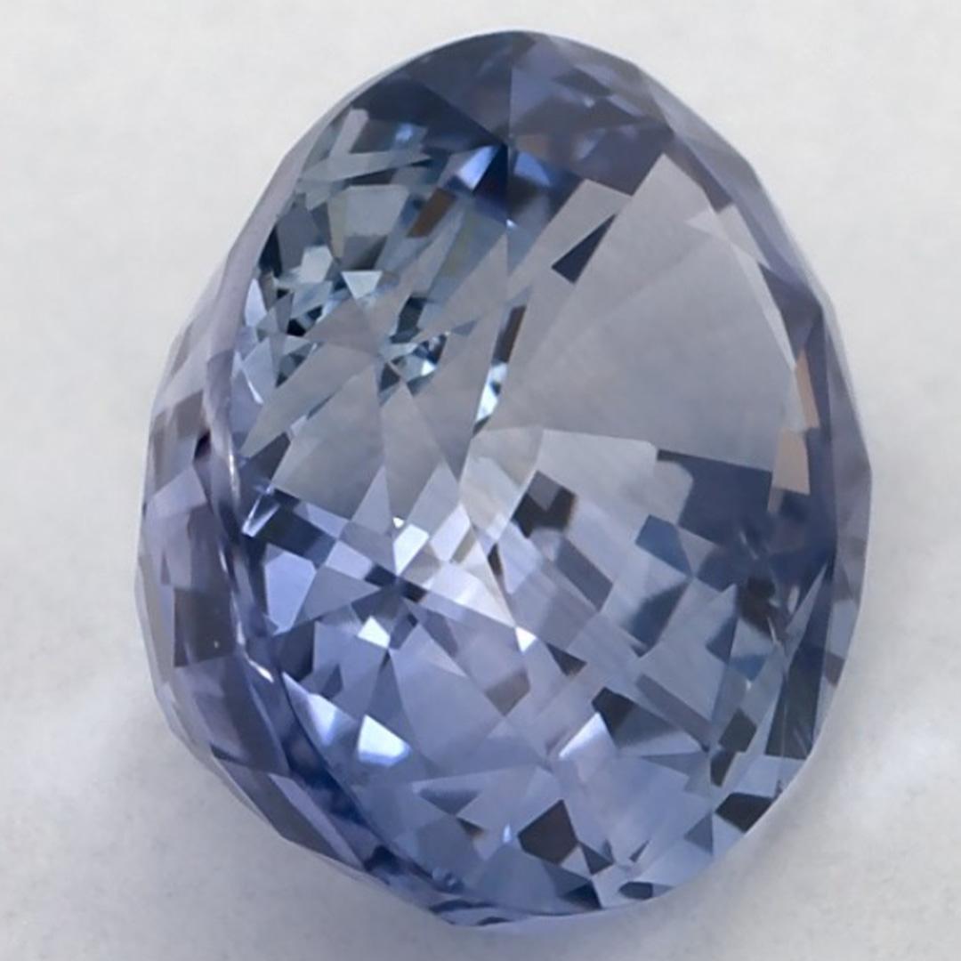 3.05 Karat Blauer Saphir Oval Loser Edelstein im Angebot 2