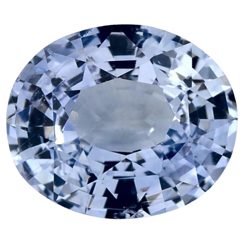 3.05 Ct Blue Sapphire Oval Loose Gemstone For Sale