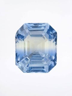 3.05 cts, Polychromatic untreated blue‑yellow sapphire with a GIA certificate