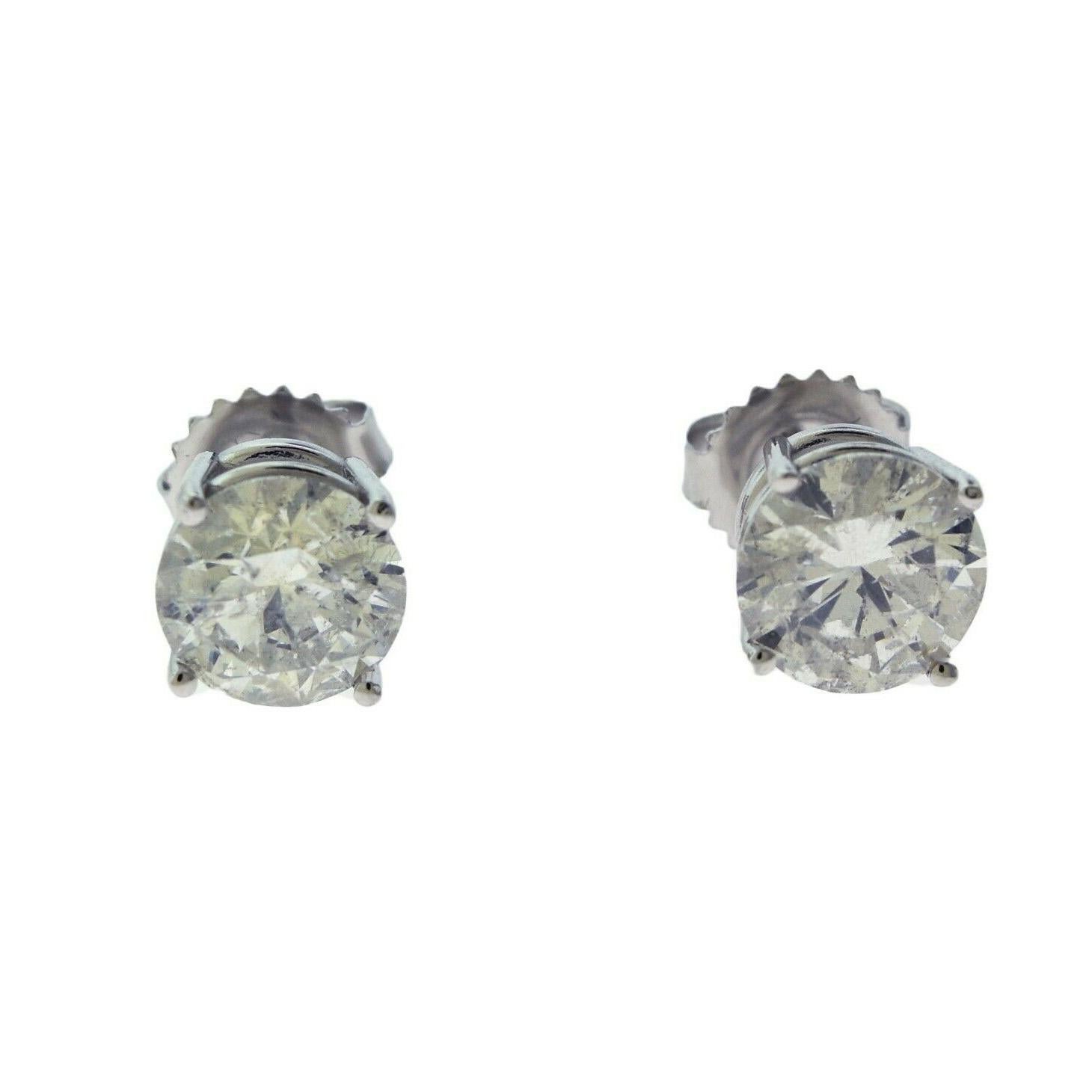 Brilliance Jewels, Miami
Questions? Call Us Anytime!
786,482,8100

Style: Studs

Metal: White Gold

Metal Purity: 18k

Stones: Round Brilliant Diamonds

Total Carat Weight: 3,01

Diamond  Color: G - H

Diamond  Clarity:SI3

Total Item Weight