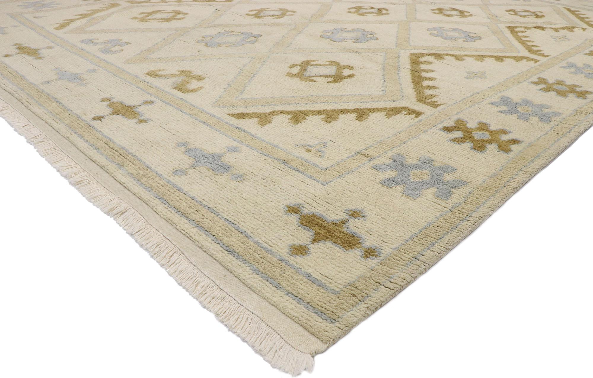 Indian New Contemporary Moroccan Style Rug with Modern Style