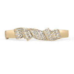 3,05ct Diamond Bow Armband - 18k Gold Elegance Armreif Perfektes Geschenk zum Jahrestag