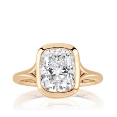 3.05ct Elongated Cushion Cut Lab Grown Diamond Engagement Ring