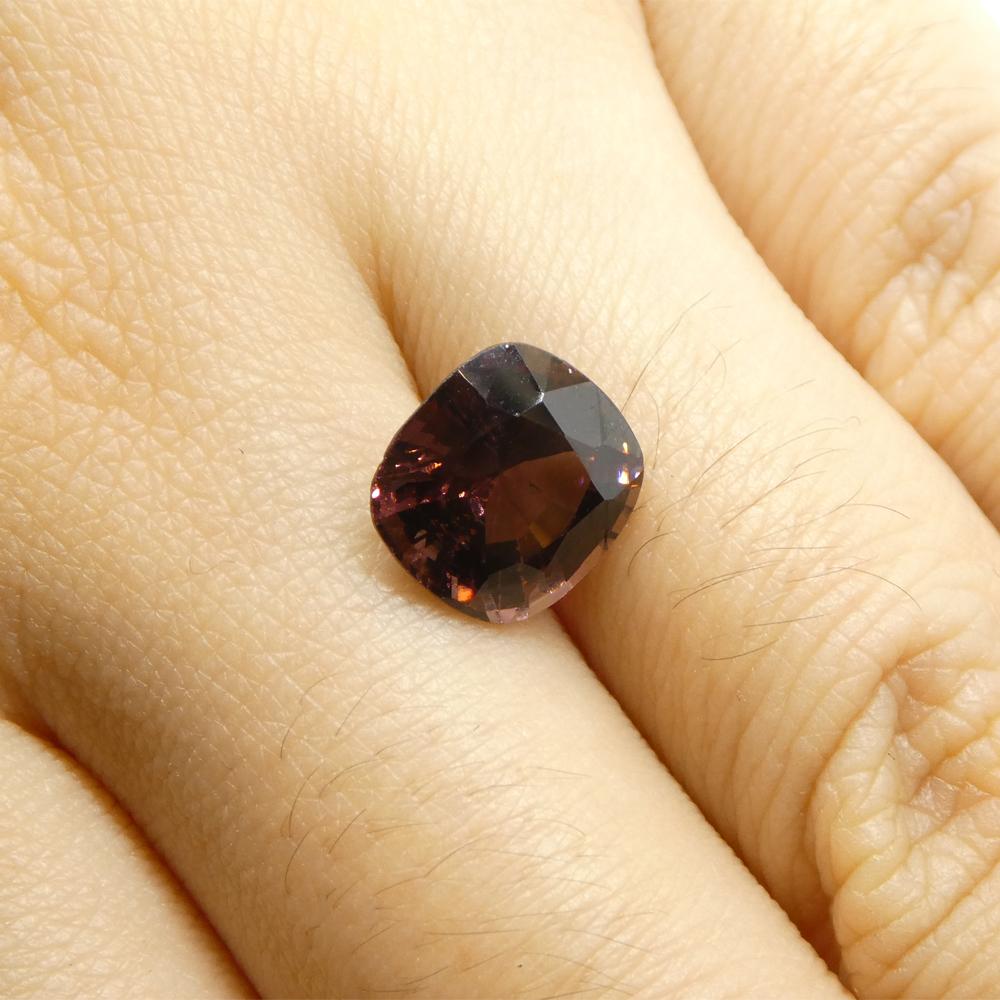 3.05ct Rectangular Cushion Brown Spinel from Burma For Sale 8