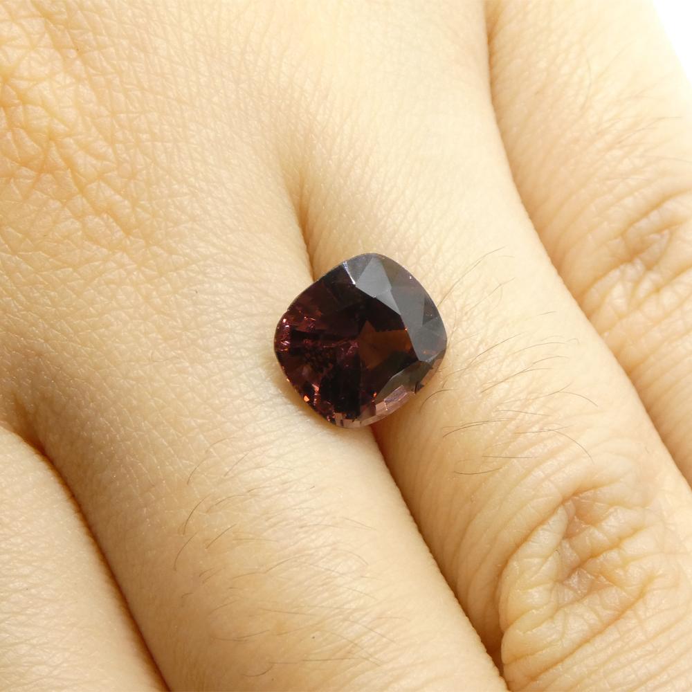 3.05ct Rectangular Cushion Brown Spinel from Burma For Sale 9
