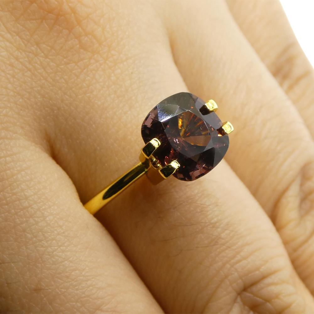 3.05ct Rectangular Cushion Brown Spinel from Burma For Sale 10