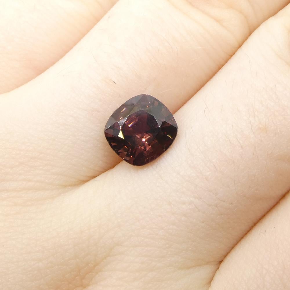 3.05ct Rectangular Cushion Brown Spinel from Burma For Sale 11