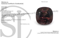 3.05ct Rectangular Cushion Brown Spinel from Burma