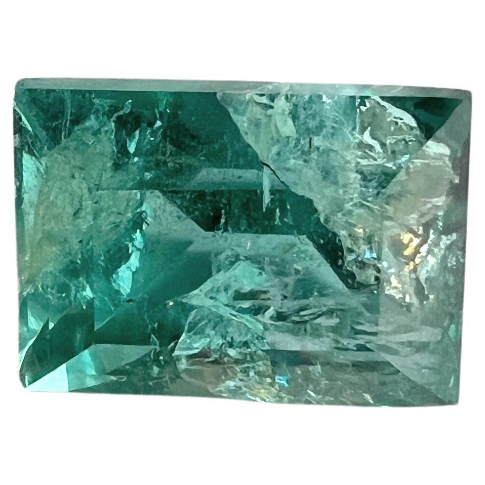3.05ct Square Cut Natural Emerald Gemstone  8
