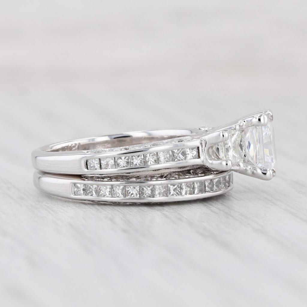 This lovely ring is a semi mount designed to hold a 6mm / 1.25ct diamond or stone of your choice. There is a placeholder stone set in the center of the ring.

Gemstone Information:
Engagement:
- Natural Diamonds -
Sides
Total Carats - 0.70ctw
Cut -