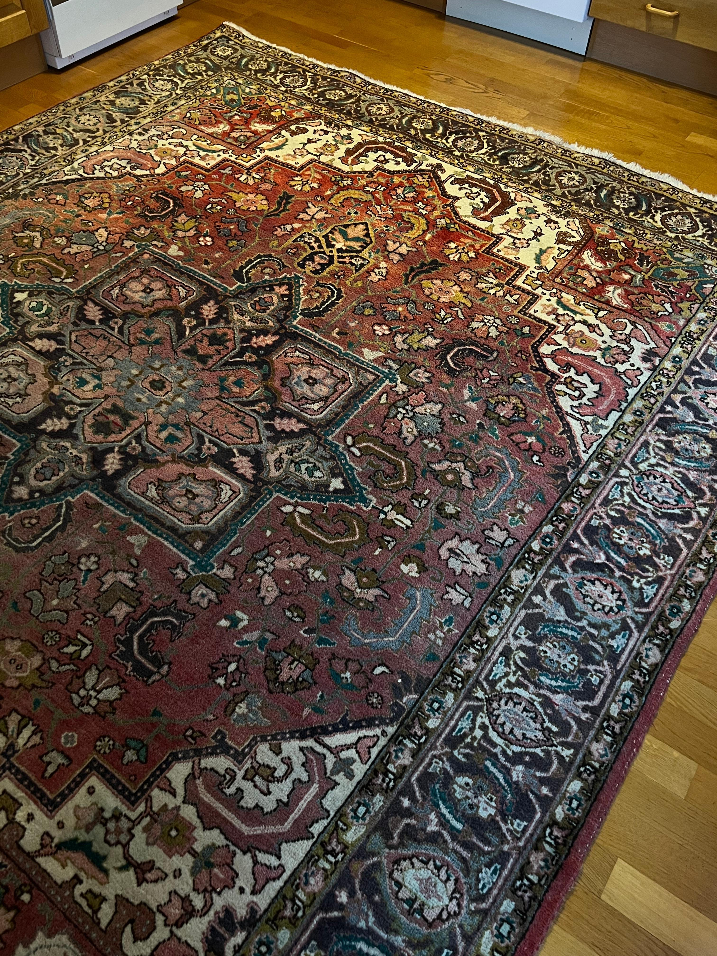 305x240 cm Tappeto persiano Hariz di grandi dimensioni, annodato a mano in lana in vendita 5