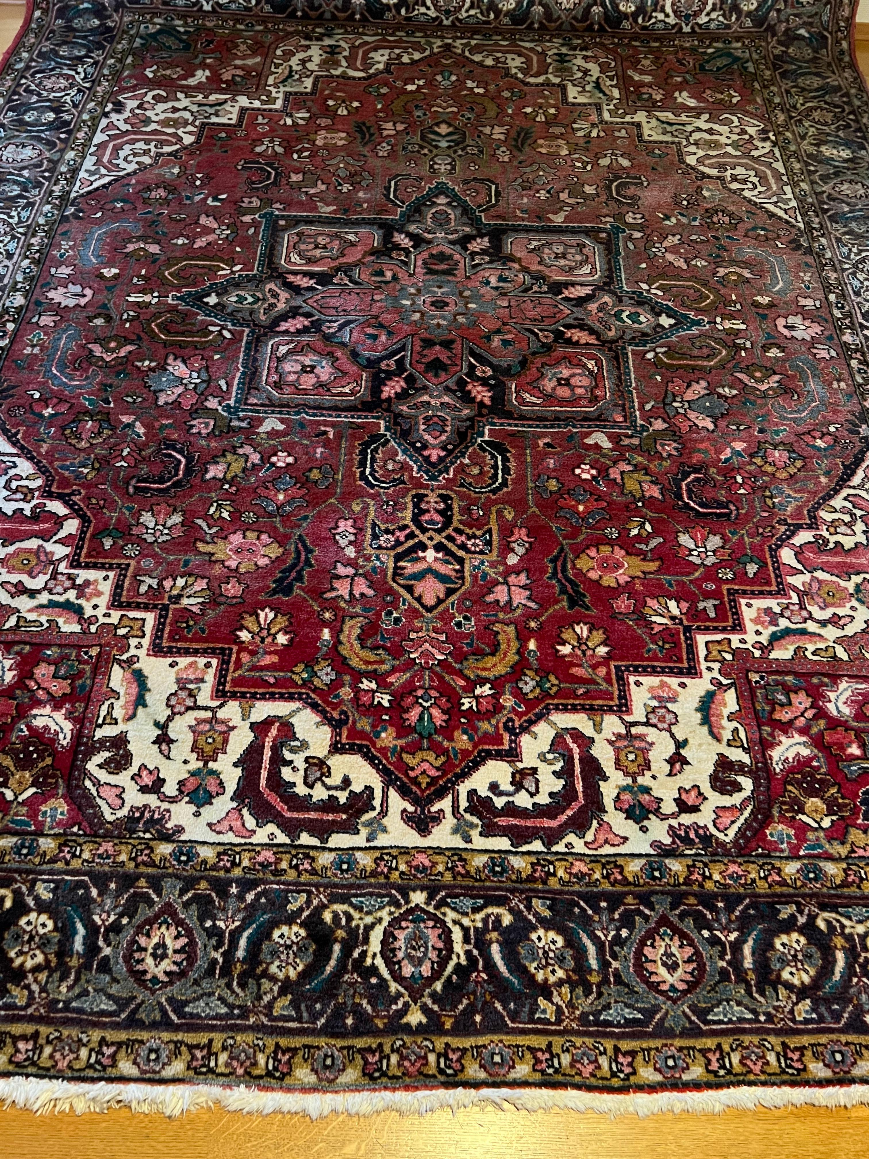305x240 cm Tappeto persiano Hariz di grandi dimensioni, annodato a mano in lana in vendita 7