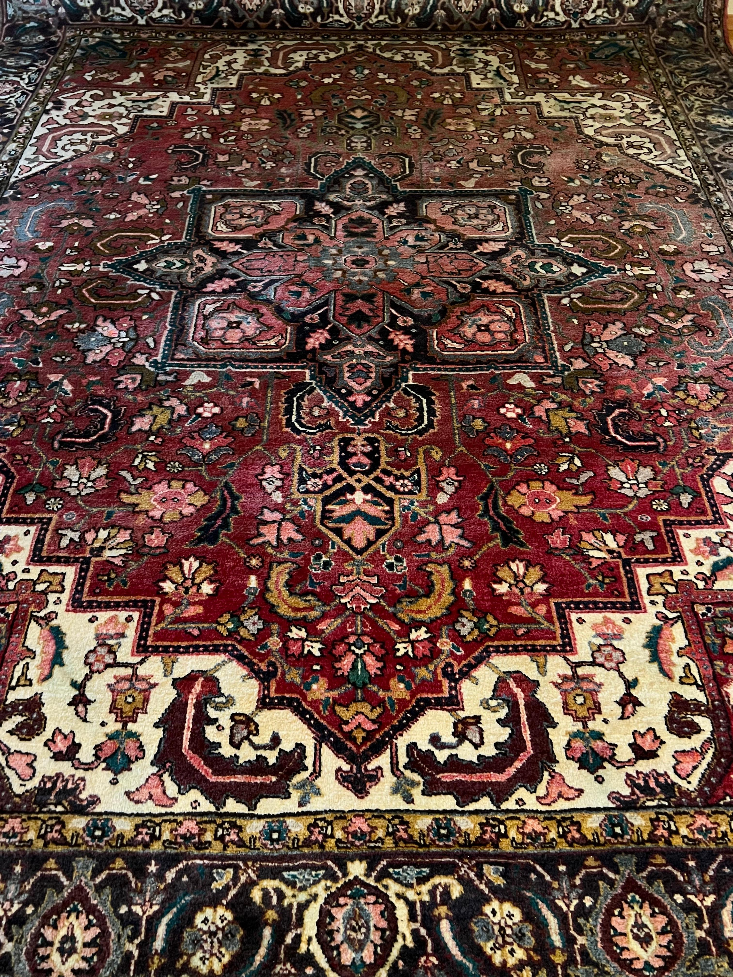 305x240 cm Tappeto persiano Hariz di grandi dimensioni, annodato a mano in lana in vendita 8