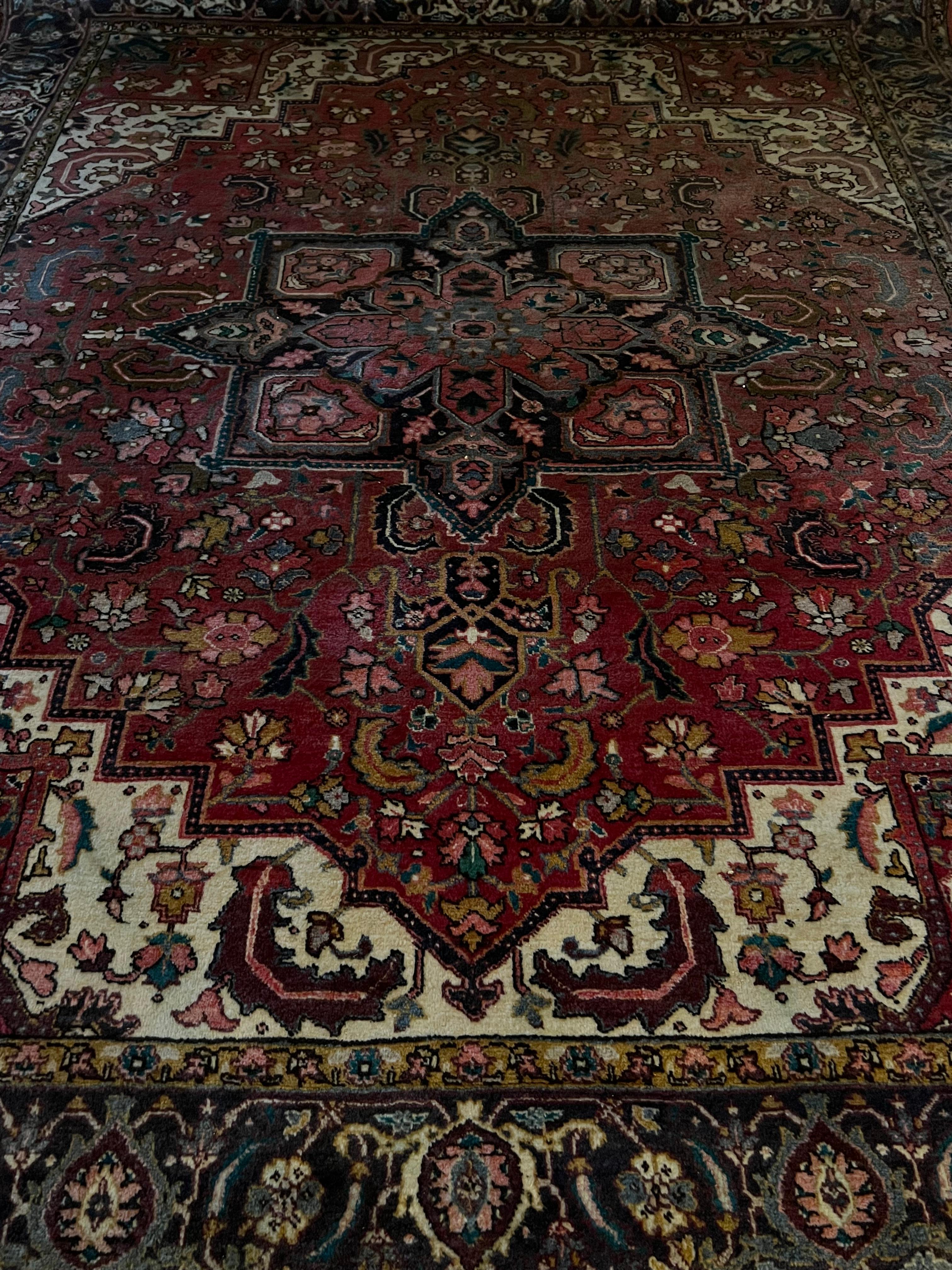 305x240 cm Tappeto persiano Hariz di grandi dimensioni, annodato a mano in lana in vendita 9