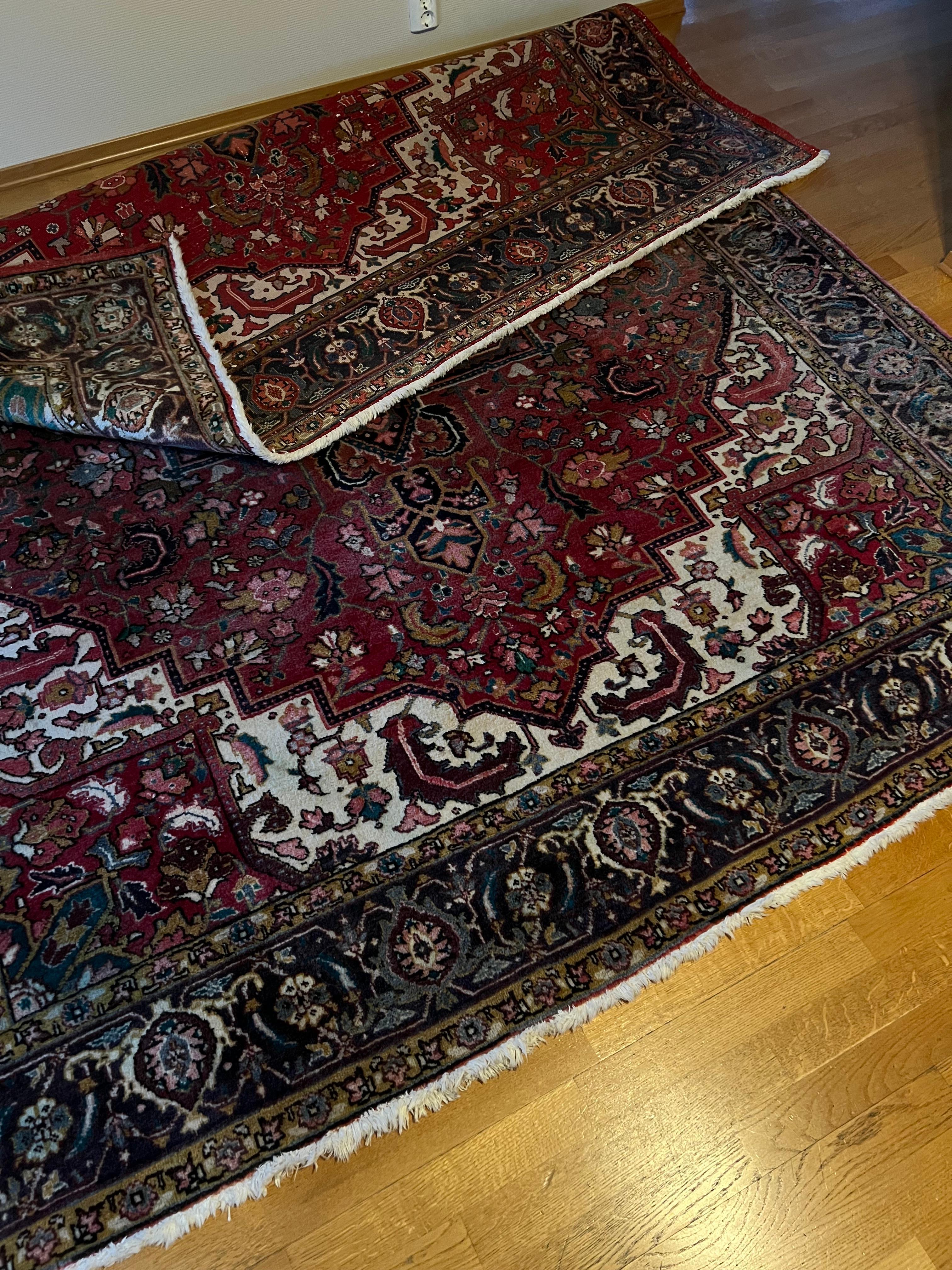 305x240 cm Tappeto persiano Hariz di grandi dimensioni, annodato a mano in lana in vendita 10