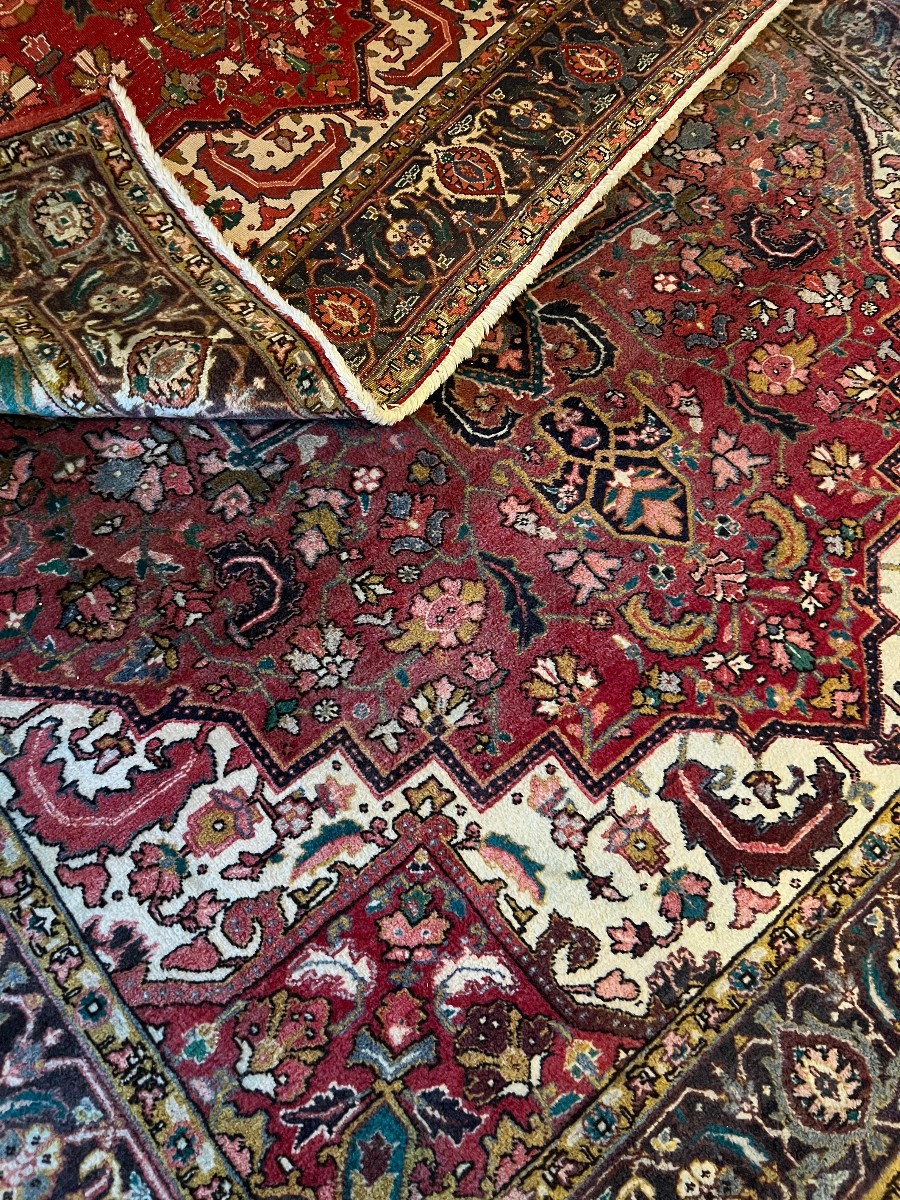 305x240 cm Tappeto persiano Hariz di grandi dimensioni, annodato a mano in lana in vendita 11