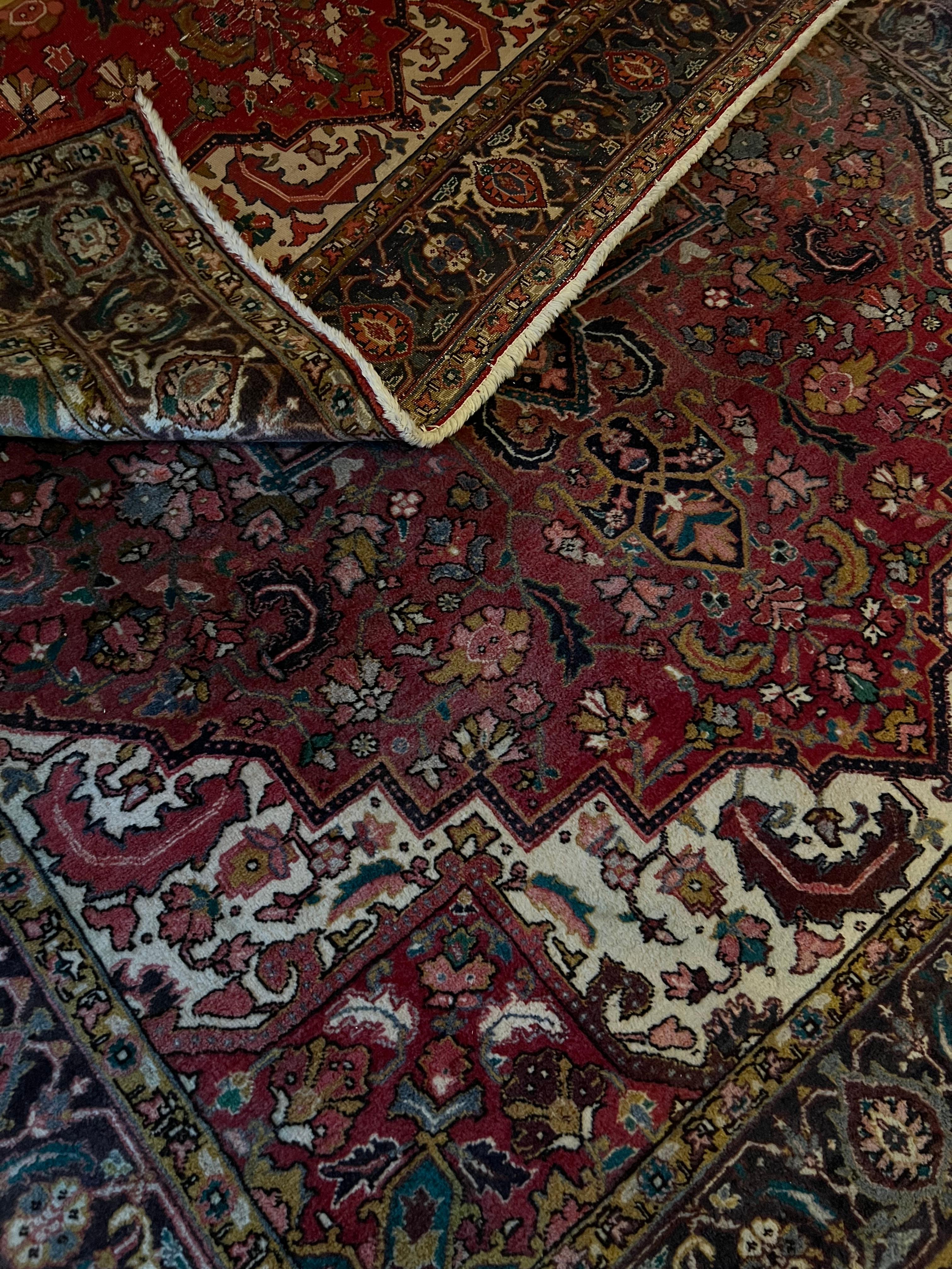 305x240 cm Tappeto persiano Hariz di grandi dimensioni, annodato a mano in lana in vendita 12