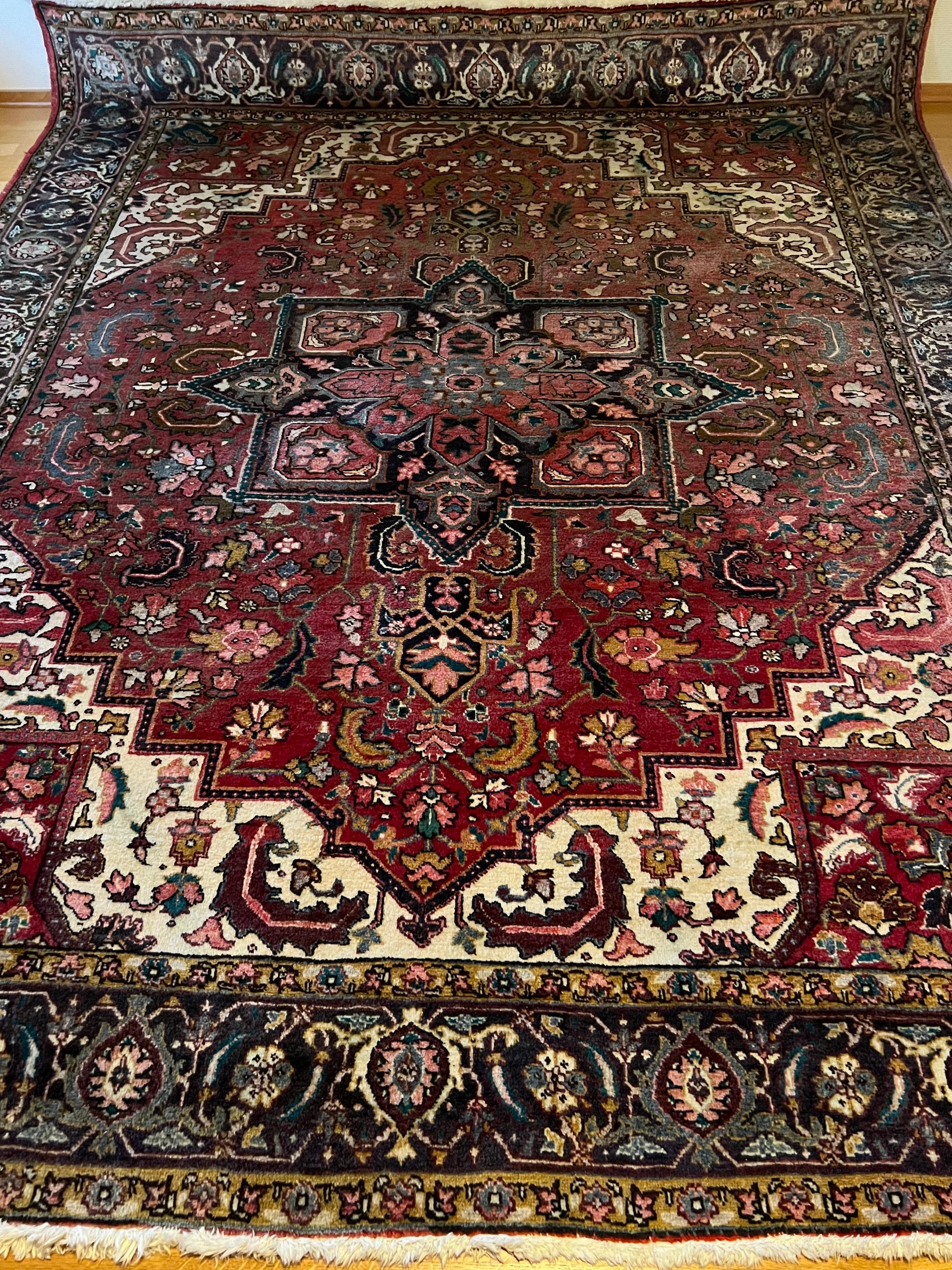 305x240 cm Tappeto persiano Hariz di grandi dimensioni, annodato a mano in lana in vendita 2