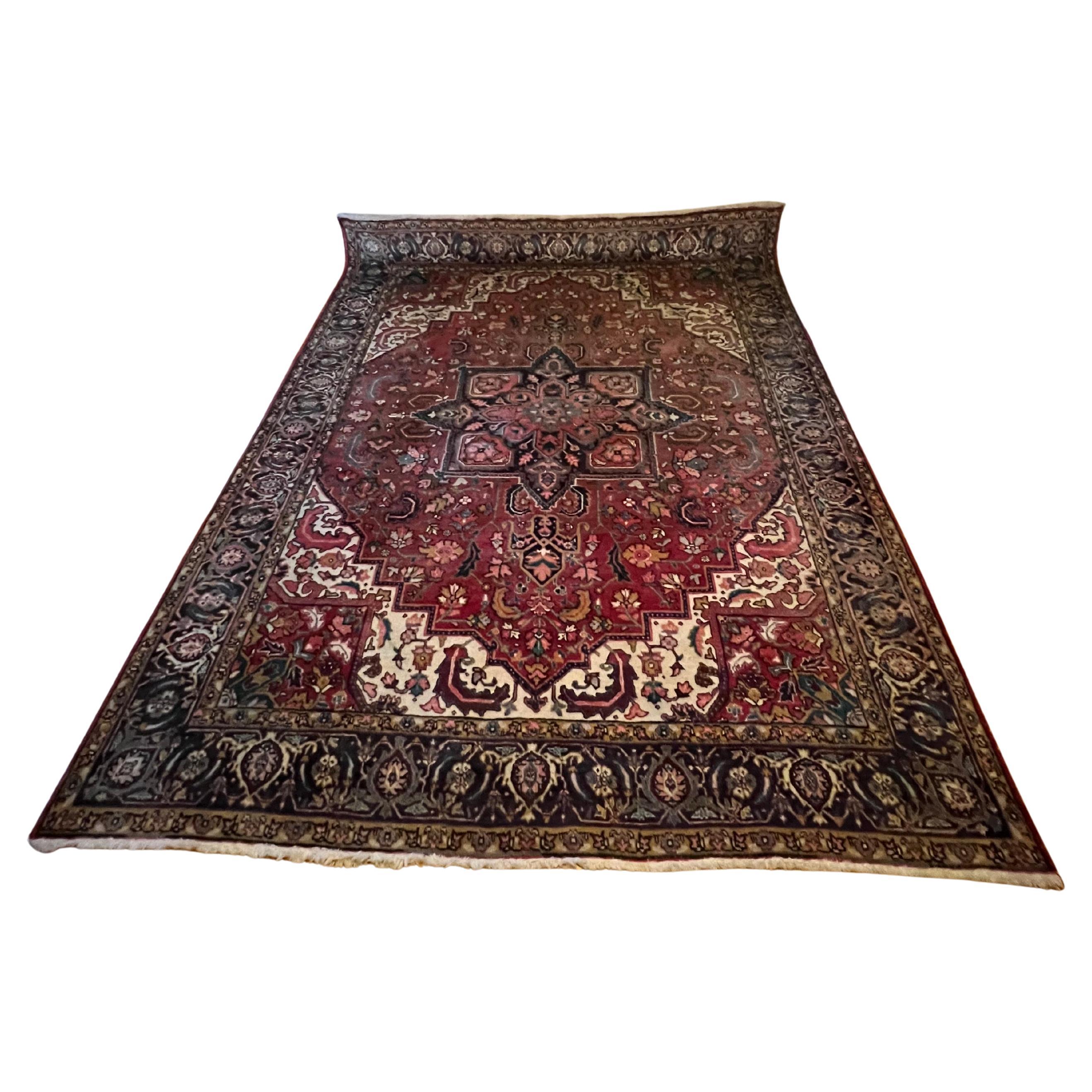 305x240 cm Tappeto persiano Hariz di grandi dimensioni, annodato a mano in lana in vendita