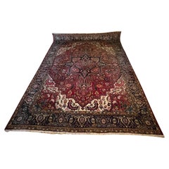 305x240 cm Persian Hariz Large Room Size Carpet, Hand-knotted Wool Rug