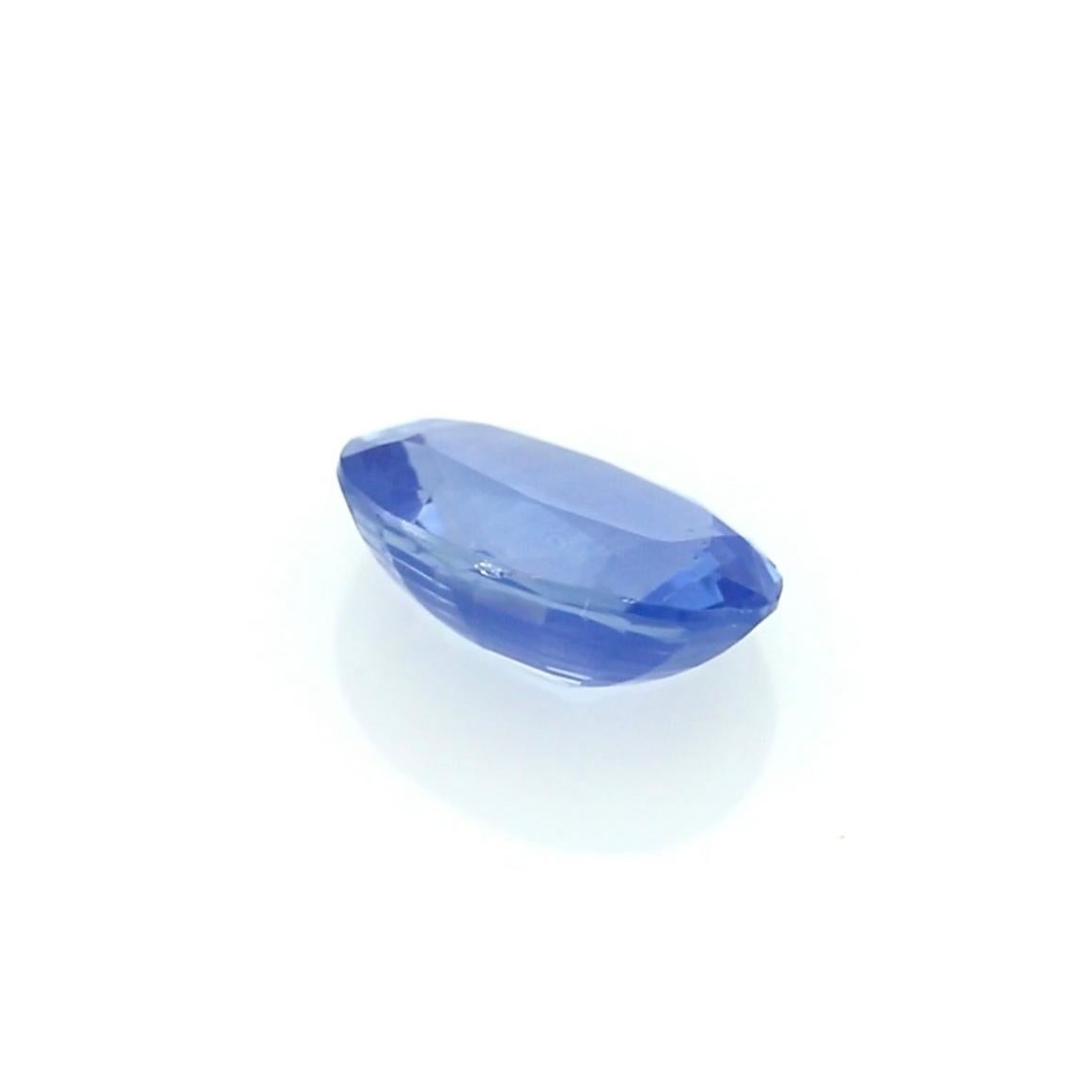 3.06 Carat Oval Cornflower Blue Sapphire – GRS Certified For Sale 4
