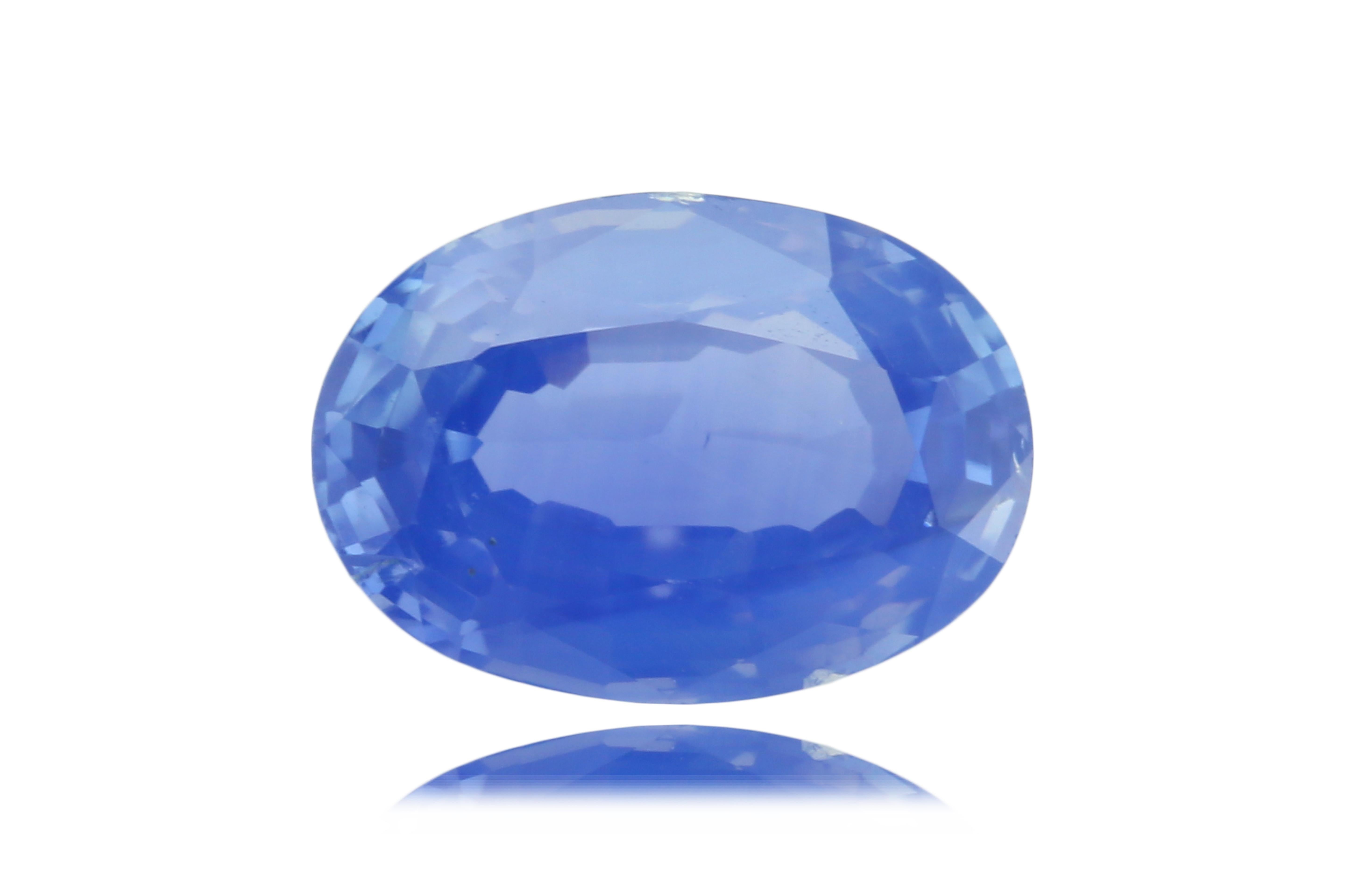 A captivating treasure of nature, this 3.06-carat sapphire presents the coveted 