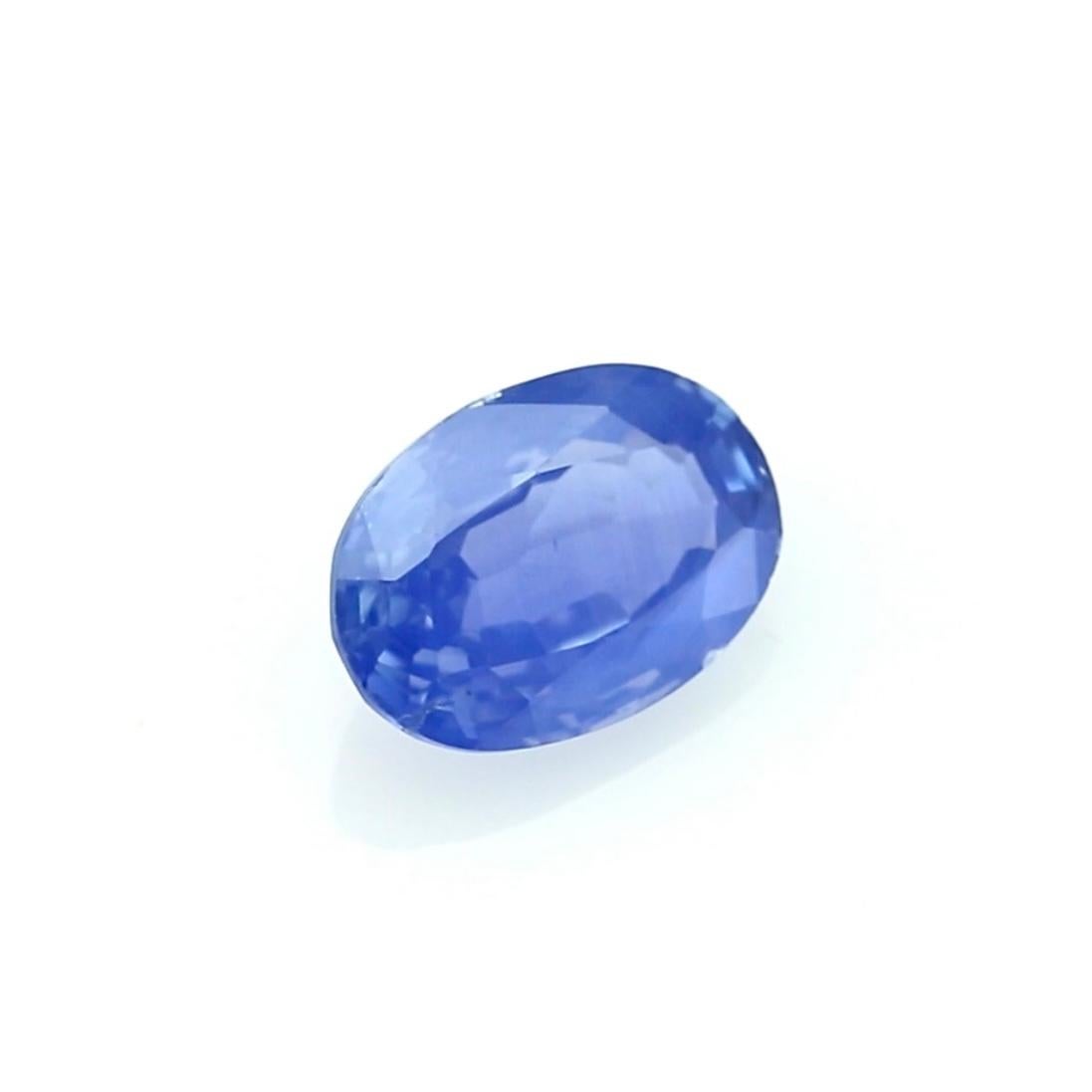 Oval Cut 3.06 Carat Oval Cornflower Blue Sapphire – GRS Certified For Sale
