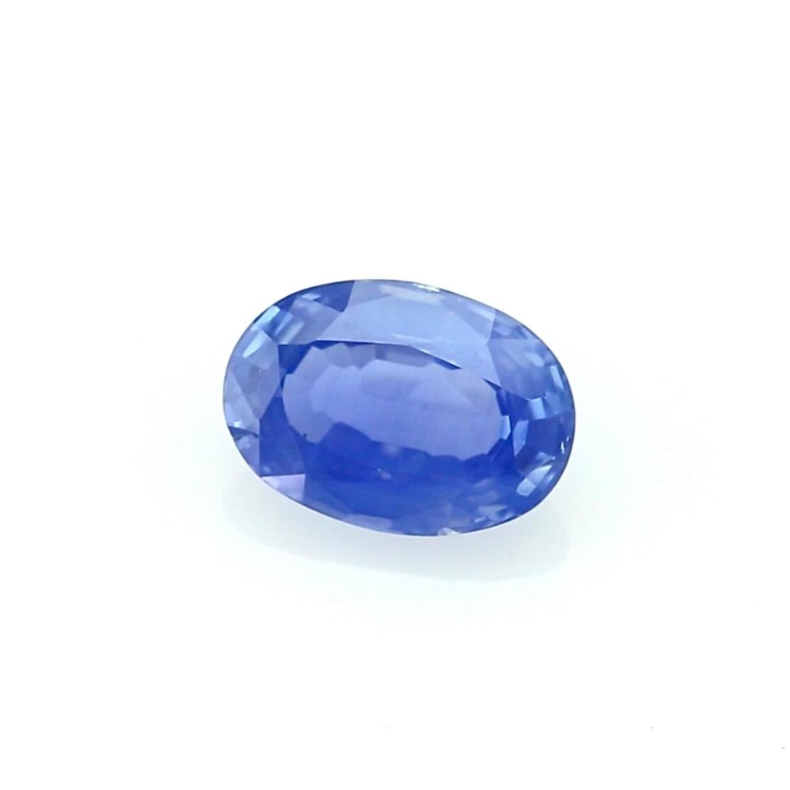 Women's or Men's 3.06 Carat Oval Cornflower Blue Sapphire – GRS Certified For Sale