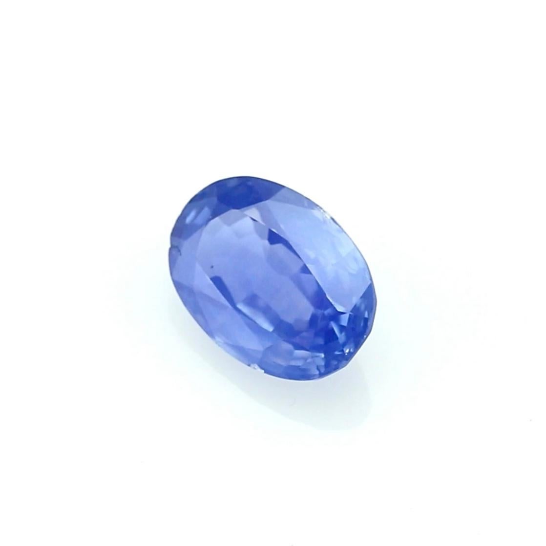 3.06 Carat Oval Cornflower Blue Sapphire – GRS Certified For Sale 2