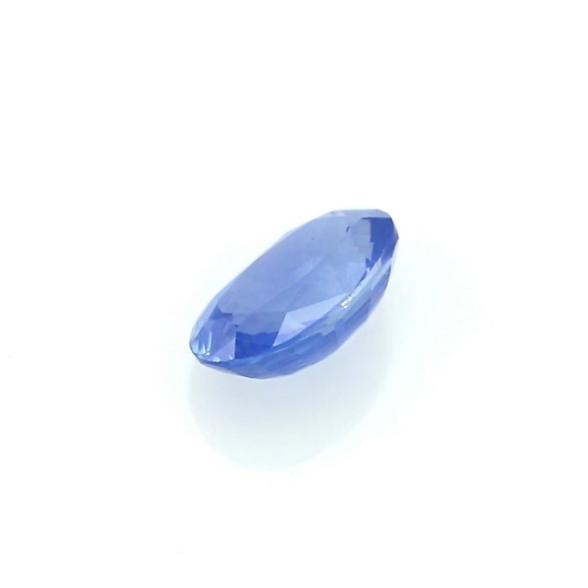 3.06 Carat Oval Cornflower Blue Sapphire – GRS Certified For Sale 3