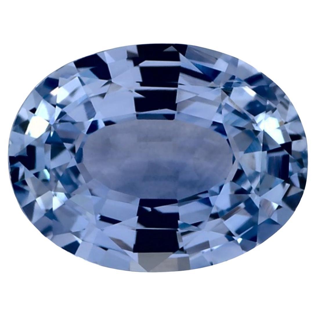 3.06 Ct Blue Sapphire Oval Loose Gemstone For Sale