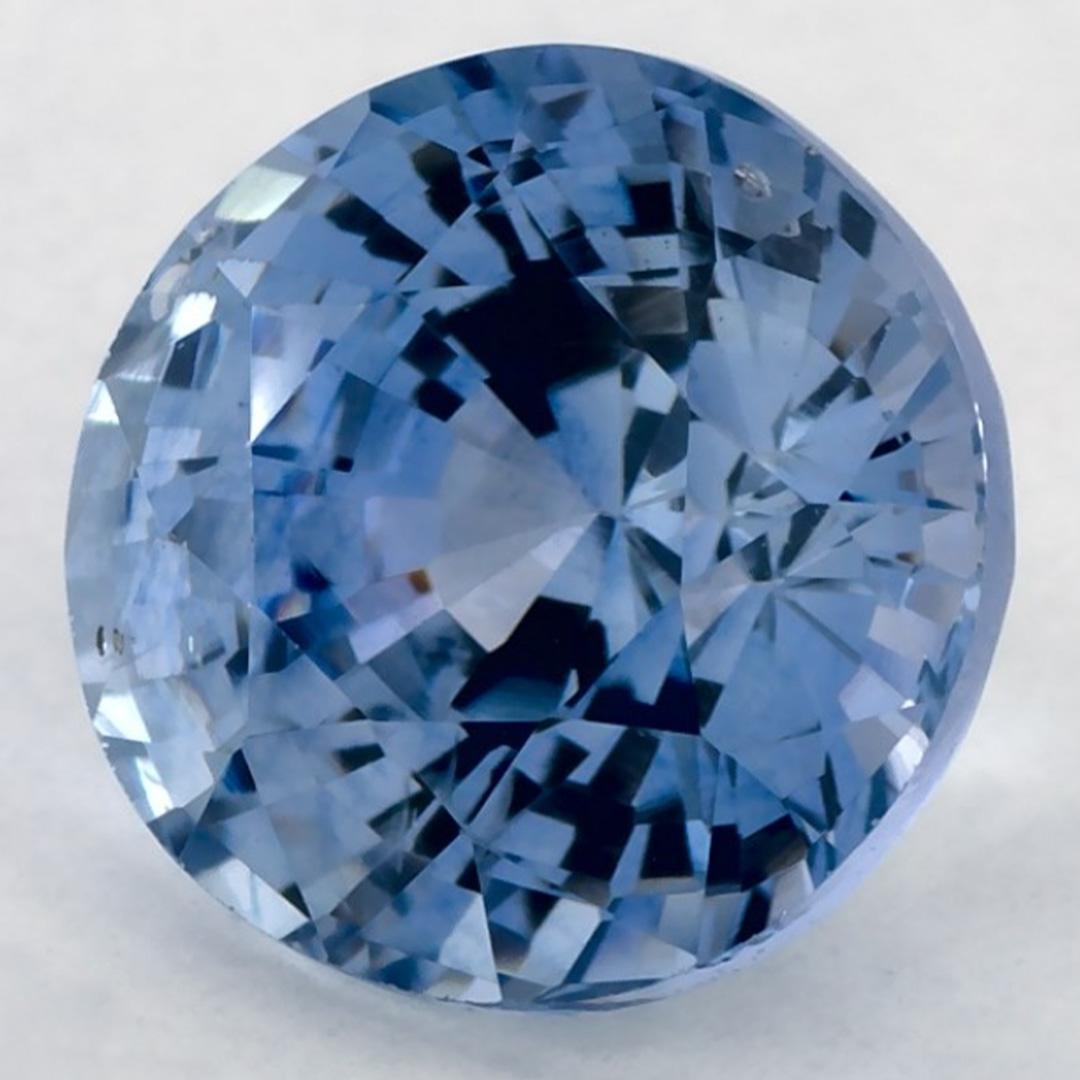 3.06 ct Zafiro Azul Redondo Gema Suelta Corte redondo en venta