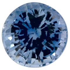 3.06 Karat Blauer runder Saphir, loser Edelstein