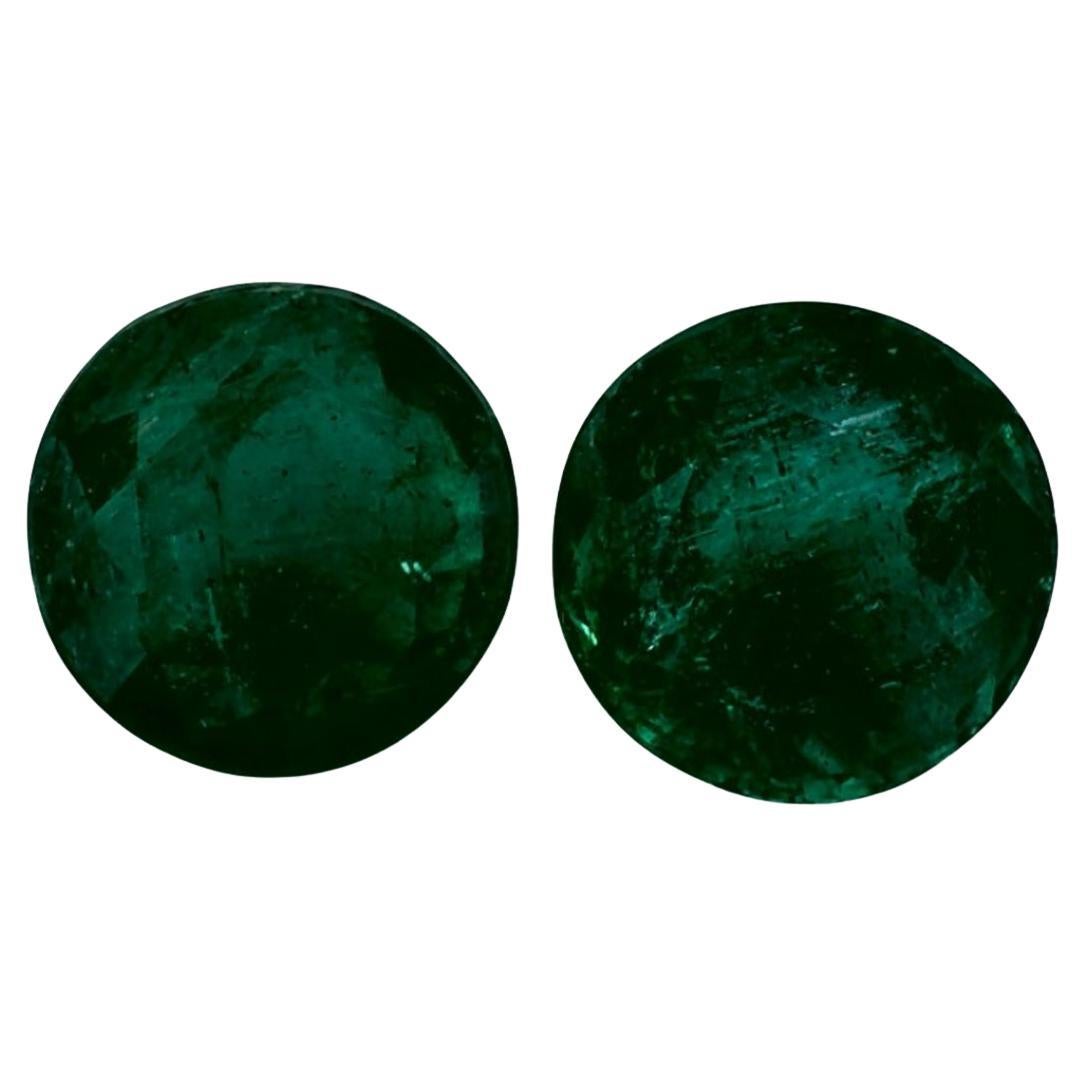 3.06 Ct Emerald Round Loose Gemstone