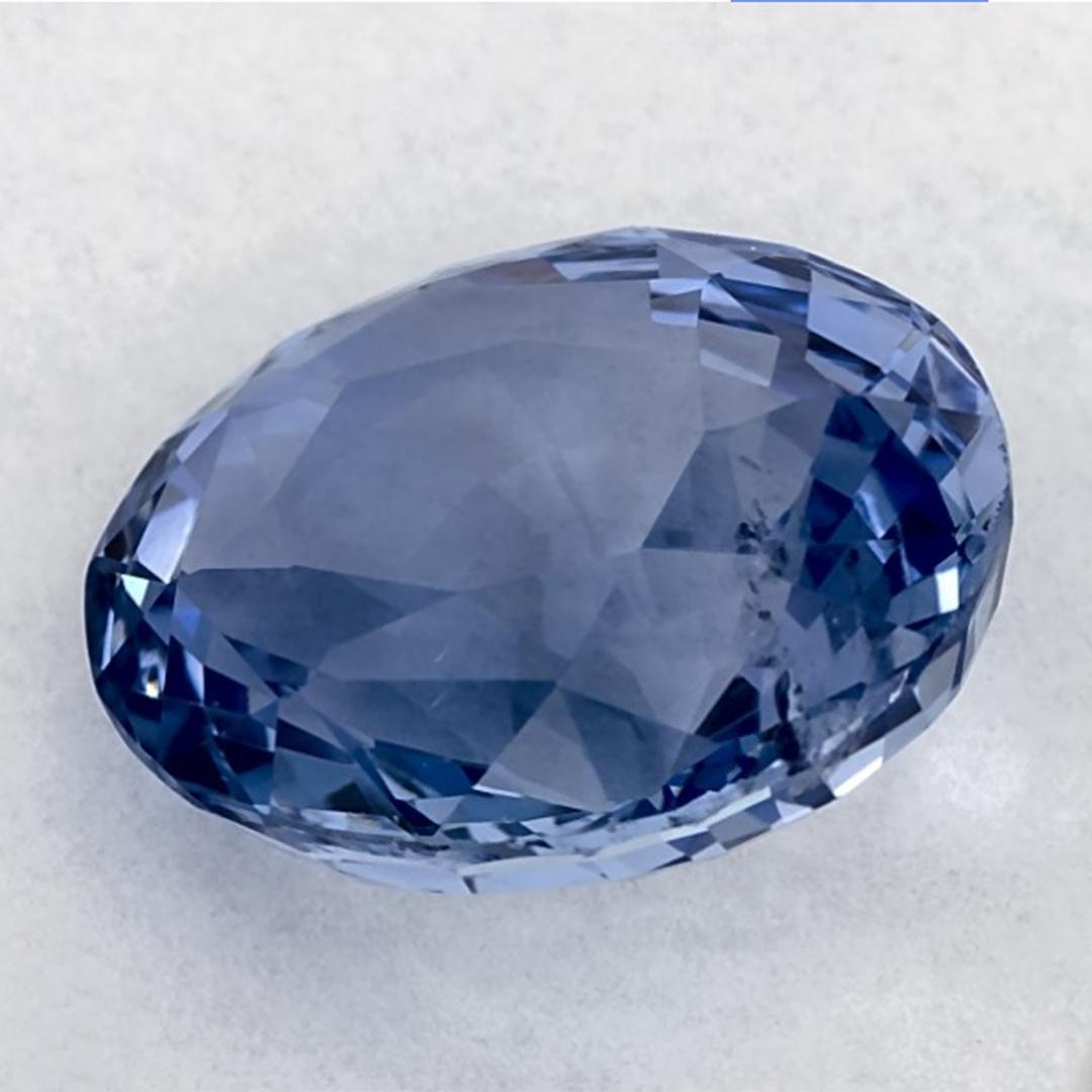 Oval Cut 3.06 Cts Blue Sapphire Oval Loose Gemstone For Sale