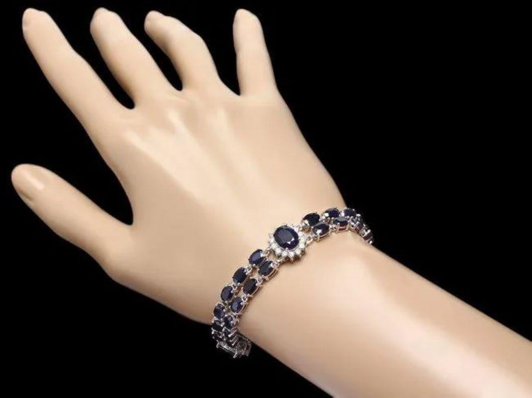 sapphire bracelet white gold