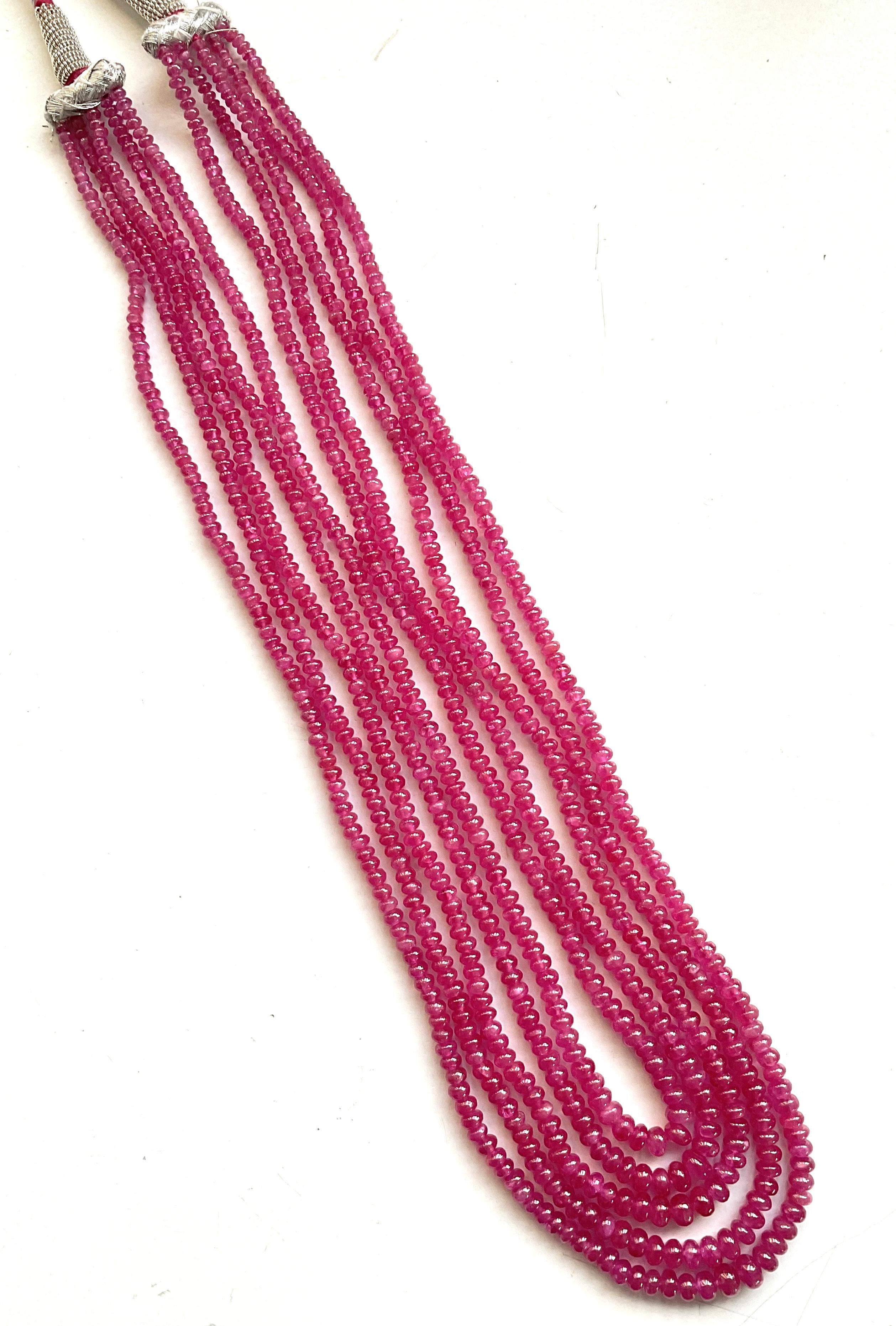 306.45 Carats Johnson Ruby Plain Beaded Necklace Top Quality Natural Gemstone


Gemstone - Ruby
Weight - 306.45 carats
Shape - Beads
Size - 3 To 5 MM
Quantity - 5 Line 