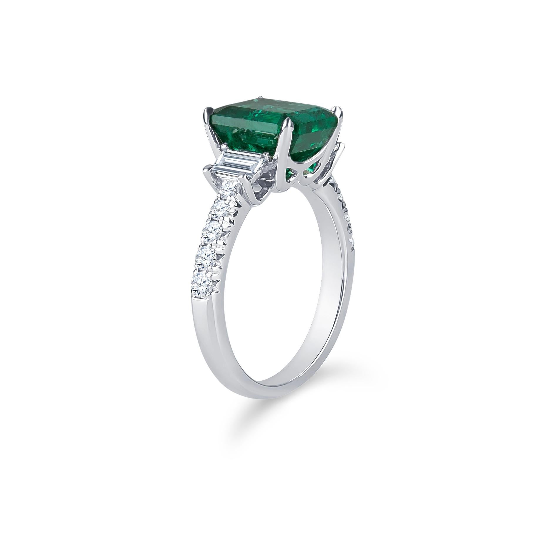 step cut emerald rings
